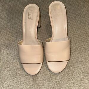 Le Chateau Women's Cream Heels